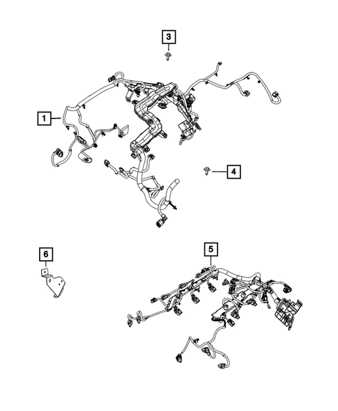 Wiring, Powertrain for 2020 Ram 1500 #3