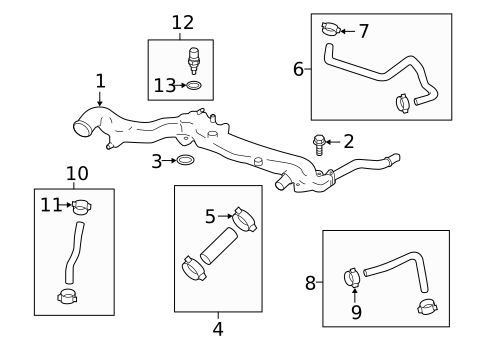 Hoses & Lines for 2021 Subaru WRX #0