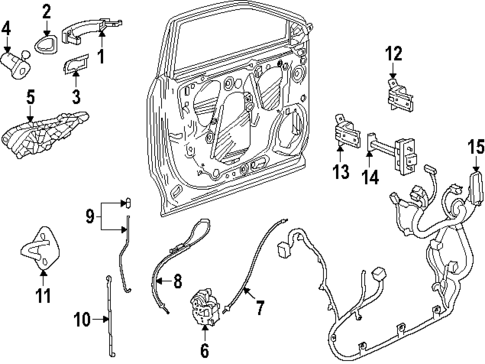 Lock & Hardware for 2024 Chevrolet Trax #0