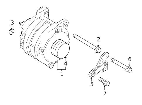 Alternator for 2019 Infiniti Q60 #0