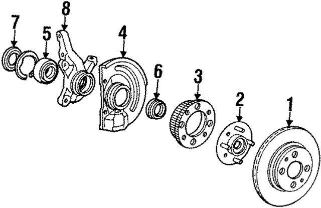 MB303865 - : Bearing for Mitsubishi Image