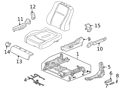 Tracks & Components for 1998 Honda Accord #5