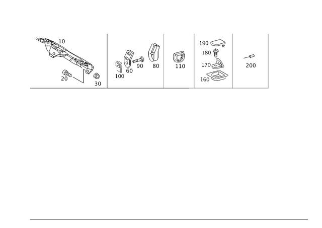 1152 - Rear Seat Bench: Hexalobular Screw for Mercedes-Benz Image image