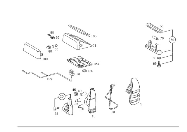 2028202266 - Electrical System: Lens for Mercedes-Benz: C220, C230 Image image