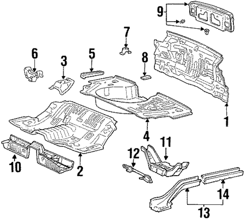Rear Body for 1993 Toyota Celica #1