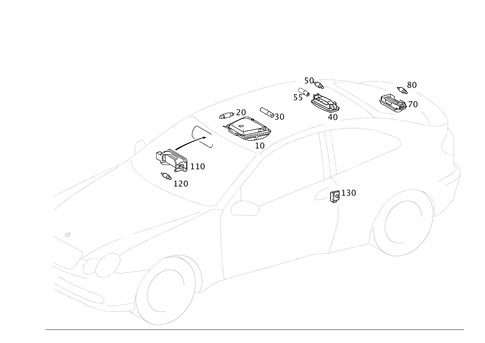 Interior Lamps for 1999 Mercedes-Benz C230 #0