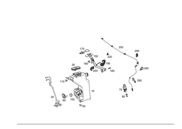 69904312 - Windshield Washer System, Emergency Equipment: Pan Head Screw W Collar for Mercedes-Benz Image image