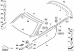 51137254971 - : Grille, Chrome, Left for BMW Image