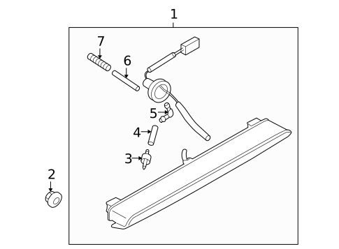 High Mounted Stop Lamp for 2008 Subaru Outback #0