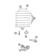 56028398AB - : Ignition Coil Cable for Mopar Image