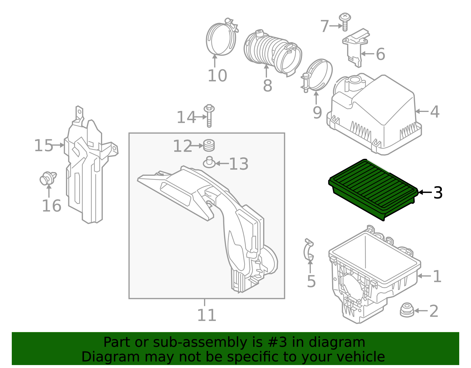 PE07-13-3A0A - Air Filter - 2012-2025 Mazda | Mazda Swag