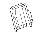 10388082 - Body: Seat Back Frame for Hummer: H3, H3T Image