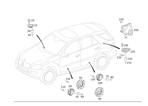 Loudspeaker for 2002 Mercedes-Benz ML500 #0