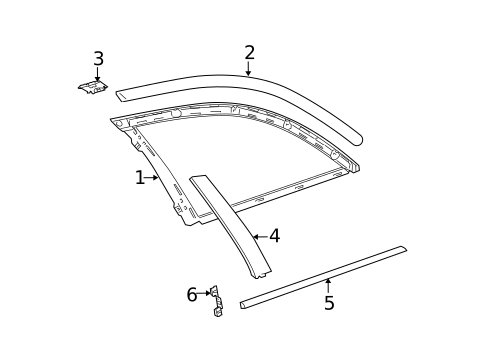 Glass & Hardware for 2008 Mercedes-Benz E63 AMG #0