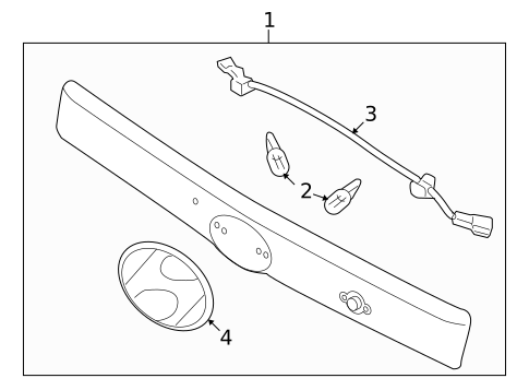 License Lamps for 2007 Hyundai Entourage #0