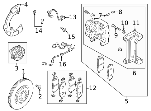 Front Brakes for 2023 Genesis GV80 #0