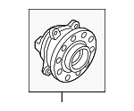 51750T1500 - Brakes: Hub Assembly for Genesis: Electrified G80, Electrified GV70, G80, G90, GV80, GV80 Coupe Image
