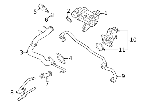 Water Pump for 2017 Volvo XC60 #0