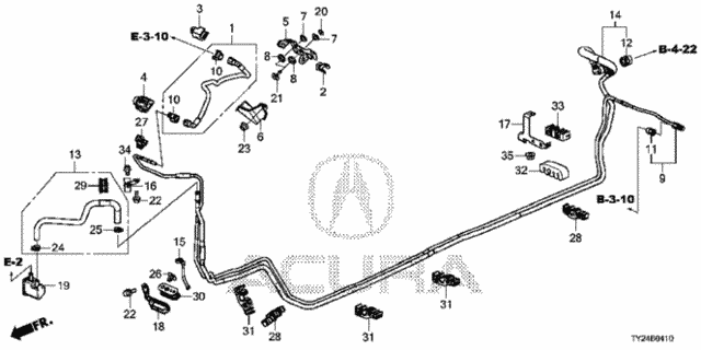 Fuel Pipe (4WD) for 2016 Acura RLX #0