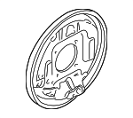 4402037G10 - Brakes: Backing Plate for Nissan: D21, Frontier, Pickup Image