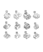 68235872AA - Electrical: Electrical Connector for Fiat: 500L, 500X | Jeep: Renegade | Ram: ProMaster City Image