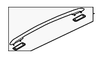 7P6860043BSTY - Body: Roof Luggage Carrier Side Rail for Volkswagen Image