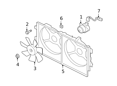 Cooling Fan for 2017 Mitsubishi Lancer #0
