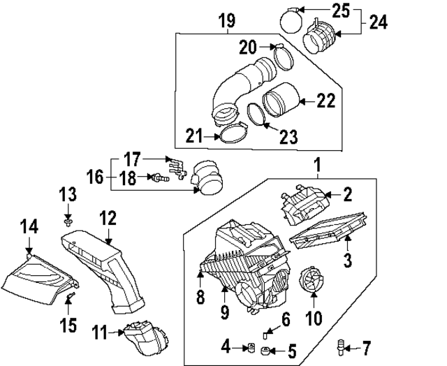 28213R6000 - : Engine Air Intake Hose Debris Screen for Hyundai Image