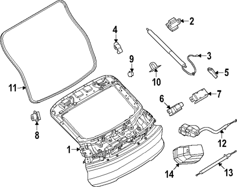 Liftgate for 2024 Porsche Cayenne #0