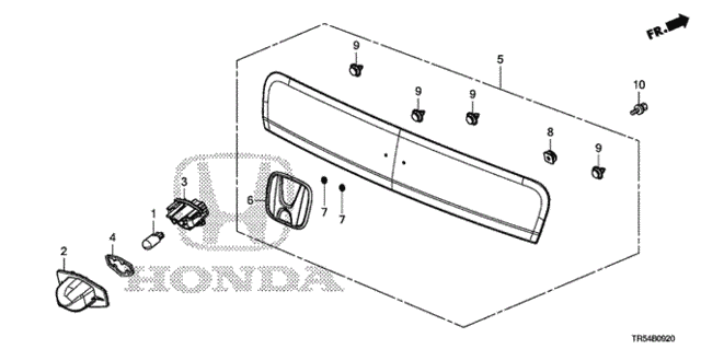 License Light for 2012 Honda Civic #0