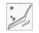 87731P1500BKL - Body: Body Side Molding for Kia Image
