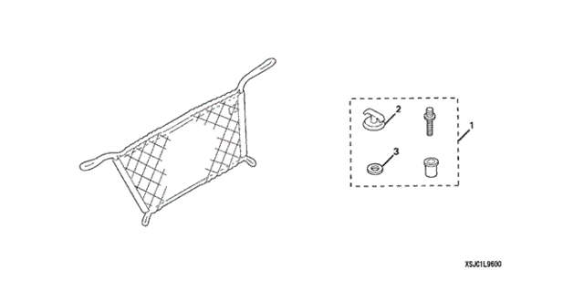 In-Bed Cargo Net (Trunk) for 2011 Honda Ridgeline #0