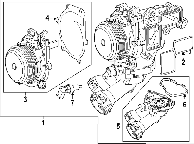 6542010180 - : Pulley Assembly Gasket for Mercedes-Benz Image
