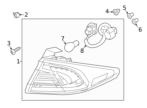 Bulbs - Chassis for 2019 Hyundai Ioniq #2