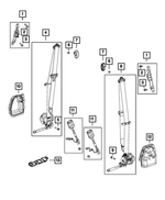 6509460AA - Restraints: Hex Nut for Mopar Image image