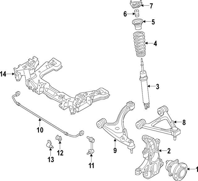 F23234700 - : Suspension Shock Absorber for Mazda Image