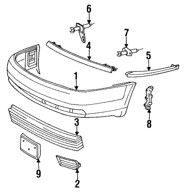 4A0807101EGRU - Body: Bumper Cover for Audi Image