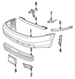 4A0807101EGRU - Body: Bumper Cover for Audi Image
