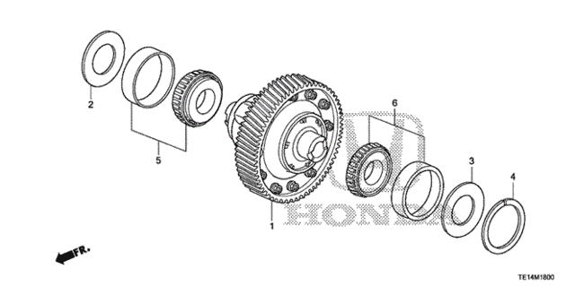 MT Differential (V6) for 2012 Honda Accord #0
