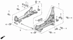 934021002507 - Interior/Bumper: BOLT-WASHER (10X25) for Acura Image