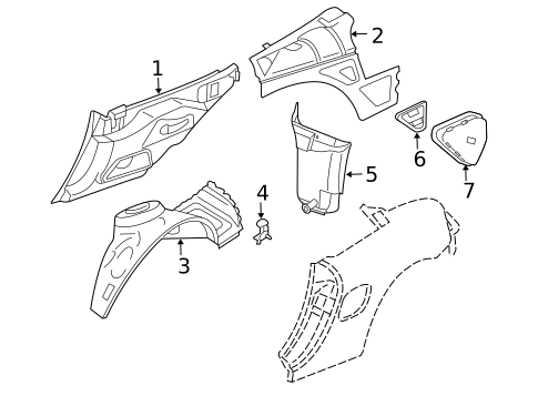 Inner Structure for 2004 Porsche Boxster #1