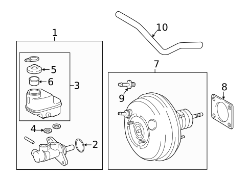 Master Cylinder - Components On Dash Panel for 2020 Toyota Tacoma #2