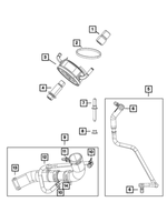 55111033AA - Engine: Hose Clamp for Chrysler: Aspen | Dodge: Durango, Ram 1500, Ram 2500, Ram 3500, Viper | Ram: 1500, 1500 Classic, 2500, 3500 | SRT: Viper Image
