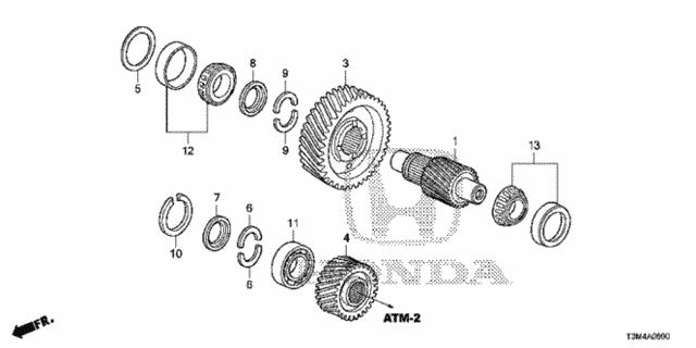 AT Final Drive Shaft (CVT) for 2017 Honda Accord #0