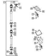52123139AC - Rear Axle; American Axle 292 MM Dual Rear Wheels; Differential and Drive Line: Drive Shaft for Dodge: Ram 2500, Ram 3500 | Ram: 2500, 3500 Image