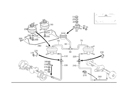 Actuation of Differential Lock, Hydraulic for 2008 Mercedes-Benz G55 AMG #0