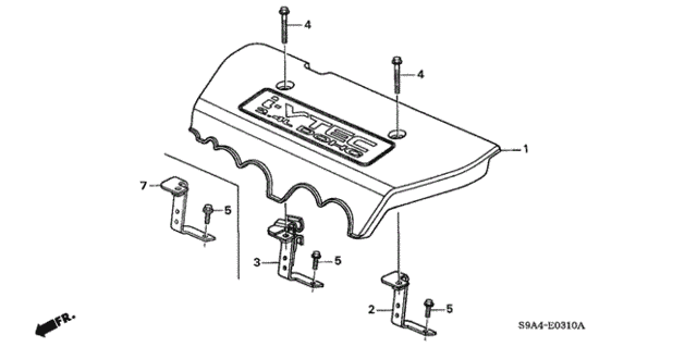Engine Cover for 2003 Honda CR-V #0
