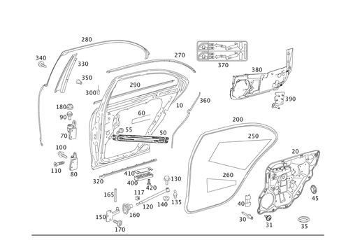 Rear Doors for 2012 Mercedes-Benz S400 #0