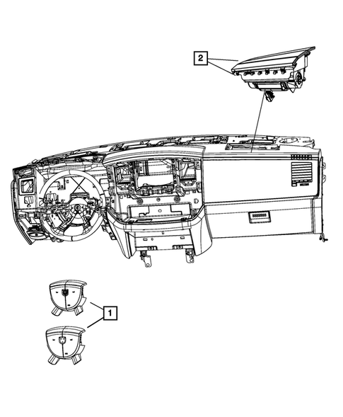 Air  Bags for 2012 Ram 1500 #2