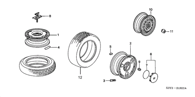 Wheel Disk for 2000 Honda Insight #0